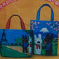 Gaspard et Lisa Let's Cafe Limited Plastic Carry Tote Bag Paris & Fuji Mountain Set - Lavits Figure
 - 1