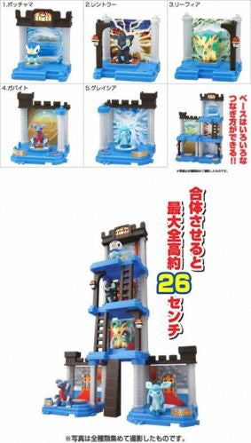 Bandai Pokemon Pocket Monsters Joint Palace Candy Toy 5 Trading Collection Figure Set - Lavits Figure
