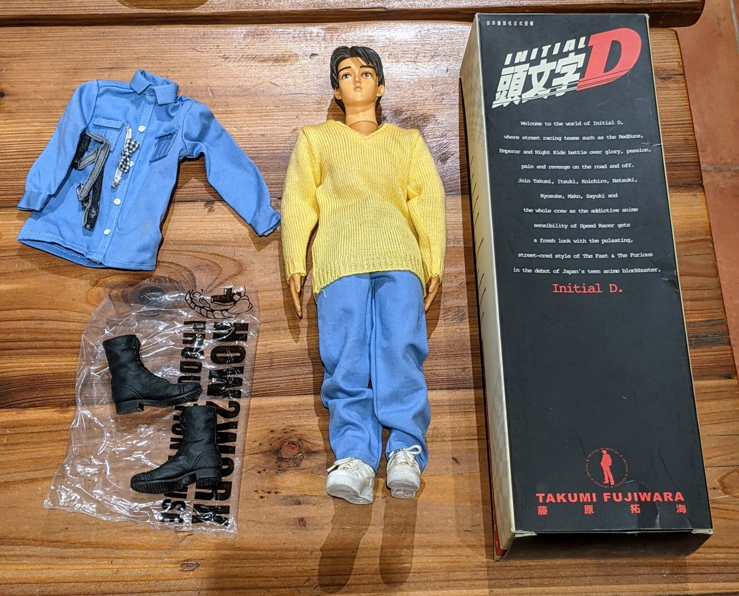 How2Work 1/6 12" Initial D Takumi Fujiwara Action Figure Used