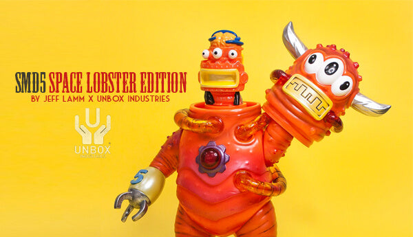 Unbox Industries Jeff Lamm SMD5 Space Lobster Edition Orange ver Vinyl Figure