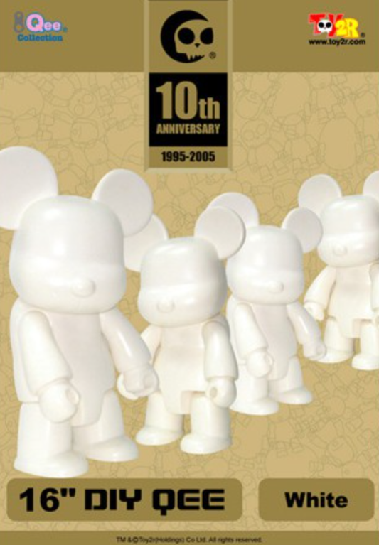 Toy2R Qee Do It Yourself DIY 10 Anniversary ver White & Black ver 12" Vinyl Figure Set
