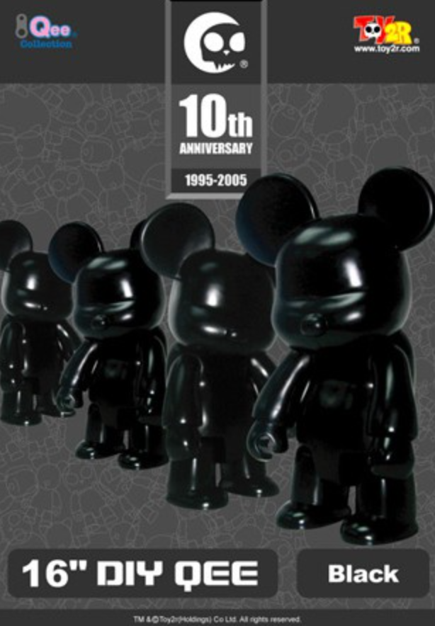 Toy2R Qee Do It Yourself DIY 10 Anniversary ver White & Black ver 12" Vinyl Figure Set
