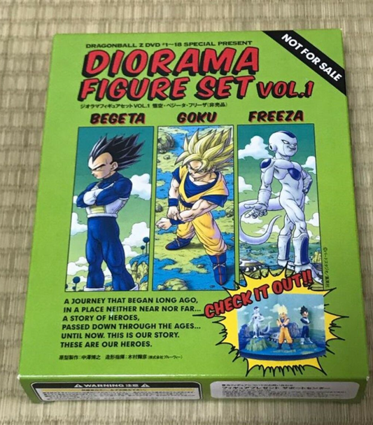 Dragon Ball Diorama Vol 1 Vegeta Son Goku Freeza 3 Trading Figure Set