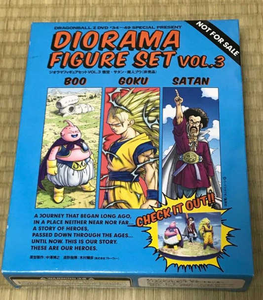 Dragon Ball Diorama Vol 3 Trunks Super Saiyan Son Goku Satan 3 Trading Figure Set