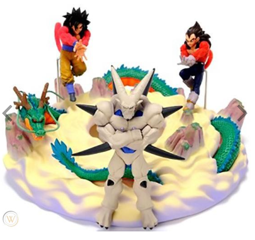 Dragon Ball GT DBGT Diorama SS4 Goku SS4 Begeta Super Shenron 3 Trading Figure Set