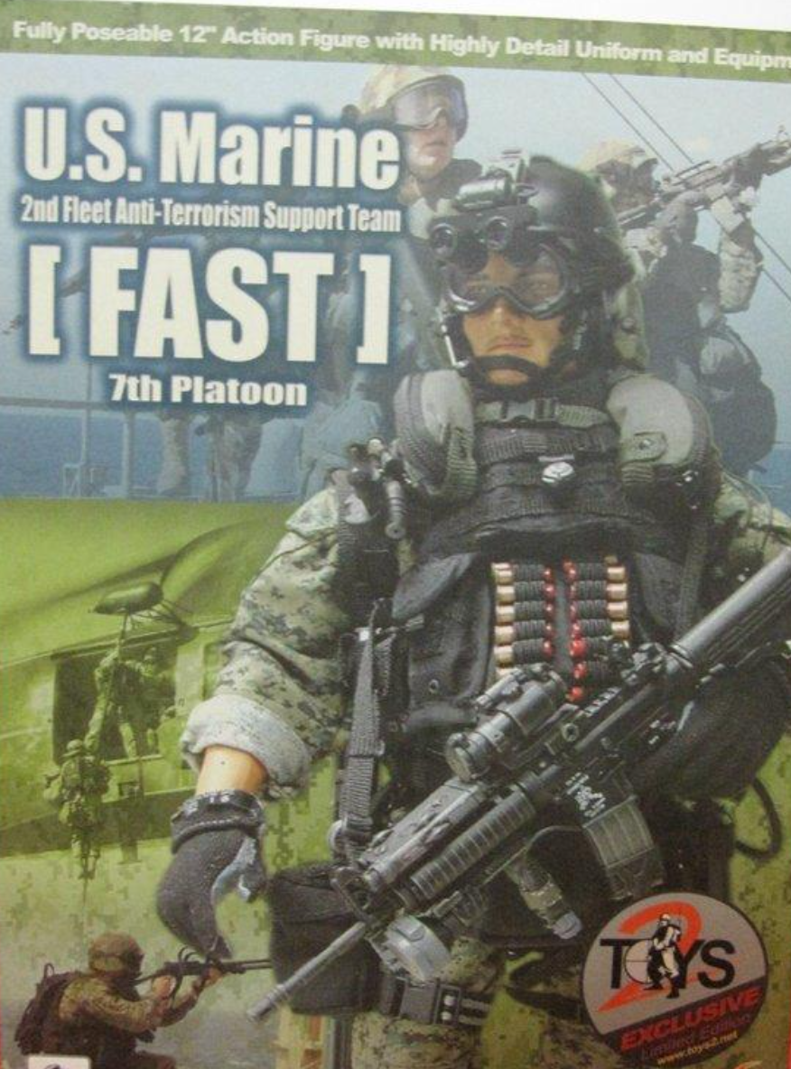 Hot Toys 1/6 12" U.S 2nd Fleet Anti Terrorism Support Team Marine Fast 7th Platoon Action Figure