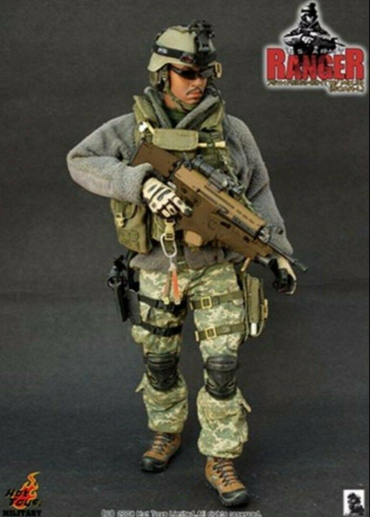 Hot Toys 1/6 12" U.S. Army Airborne Rangers 75th Regiment w/ MK16 Scar-l Action Figure