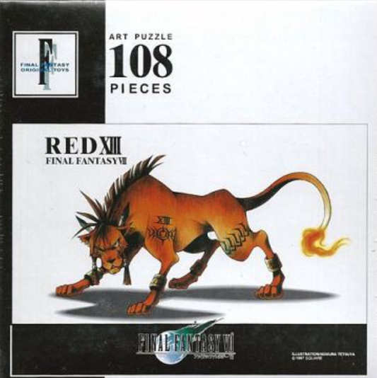 Art Box 1997 Square Final Fantasy VII 7 RED III 108 Pieces Puzzle Original Toys