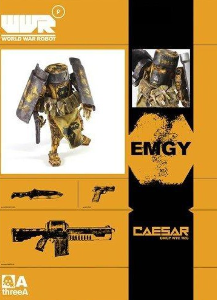 ThreeA 3A Toys 1/12 Ashley Wood WWRp Caesar EMGY NYC TRG ver Vinyl Figure