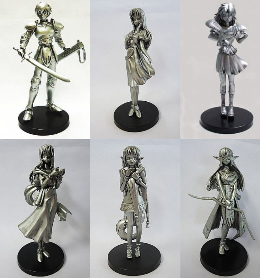 Atelier Sai Falcom Ys Figure Collection 6 Silver ver Trading Figure Set