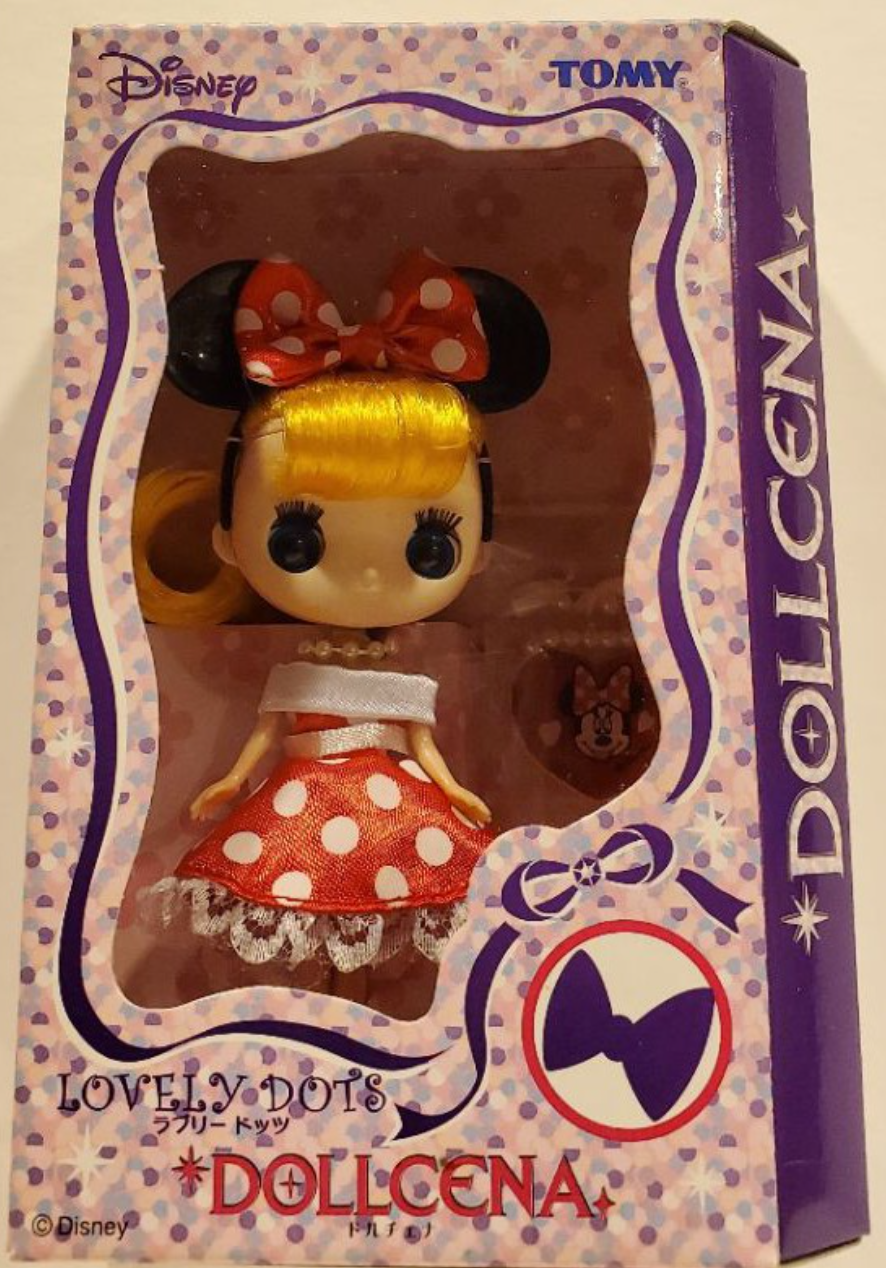 Tomy Dollcena Disney Lovely Dots Minnie Mouse Doll Figure