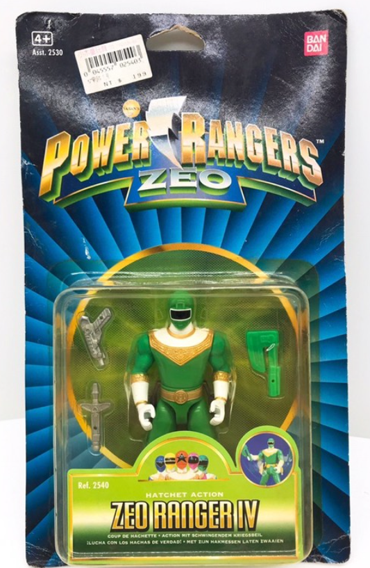 Bandai Power Rangers Zeo Ohranger Hatchet Zeo Ranger IV Green Action Figure