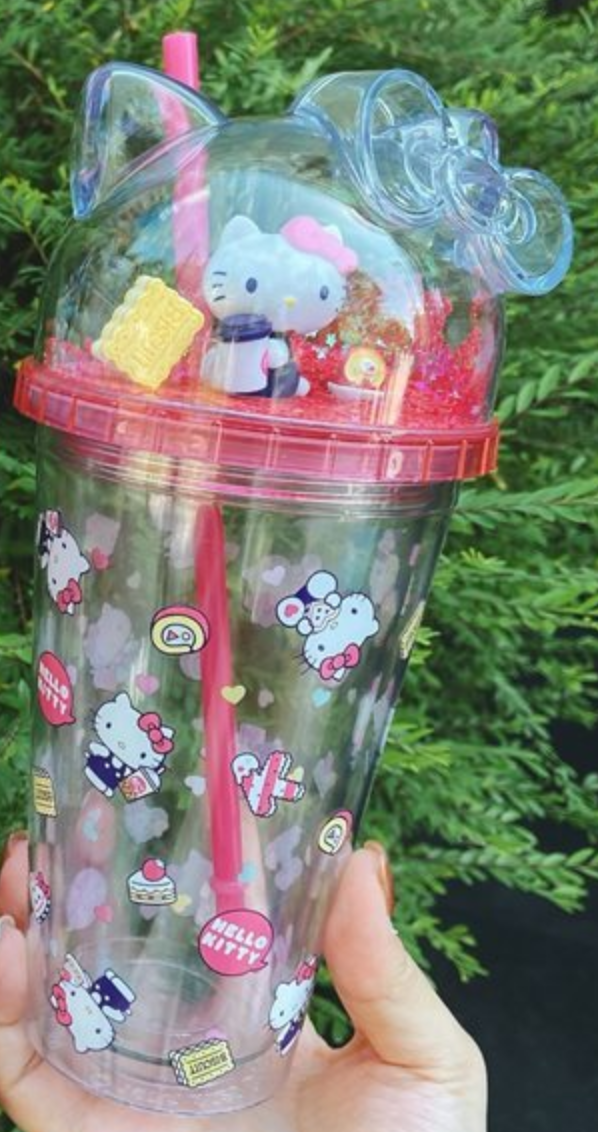 Sanrio Hello Kitty Taiwan 85cafe Limited Figure Plastic Cup Type B