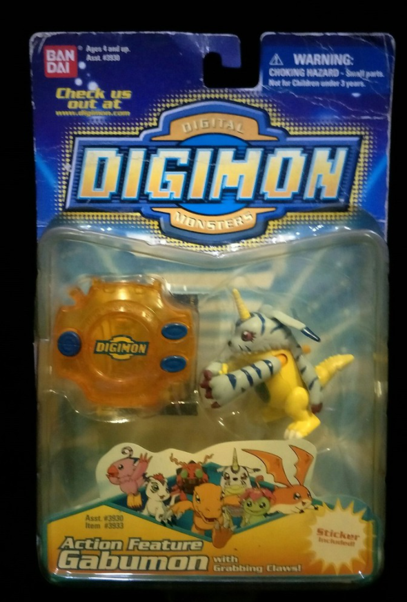 Bandai Digimon Digital Monster 3" Gabumon Action Feature Collection Figure