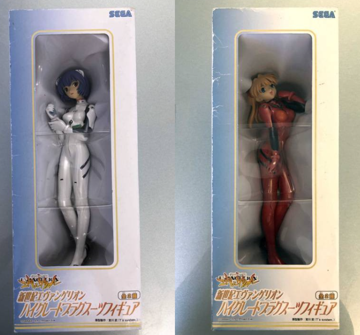 Sega 2007 Neon Genesis Evangelion Takeshi Miyakawa Rei Ayanami Sohryu Asuka Langley Pvc Figure Set