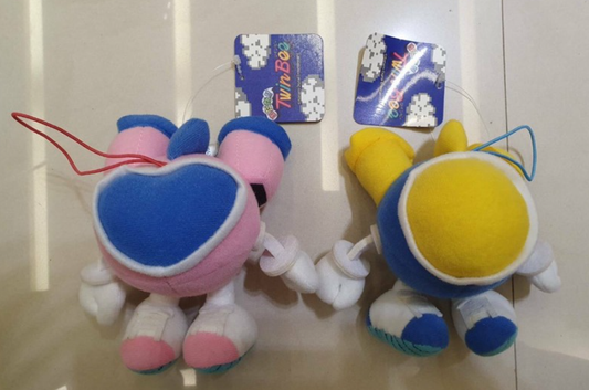 Eikoh Twinbee & Winbee 2 4" Plush Doll Figure Set