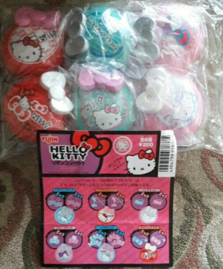 Yujin Sanrio Hello Kitty Gashapon Accessories w/ Box 6 Collection Figure Set