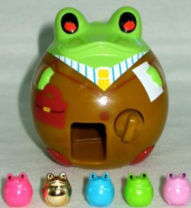 Bandai Frog Style Gashapon Daikokuten Frog 5 Collection Figure Set