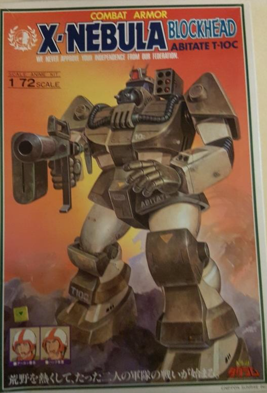 Takara 1/72 Robotech Fang of The Sun Dougram Combat Armor X Nebula Blockhead Abitate T-10C Plastic Model Kit Action Figure