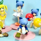 Toy's Works Capsule Gashapon Moetan Lunch Box 16 Mini Figure Set Used