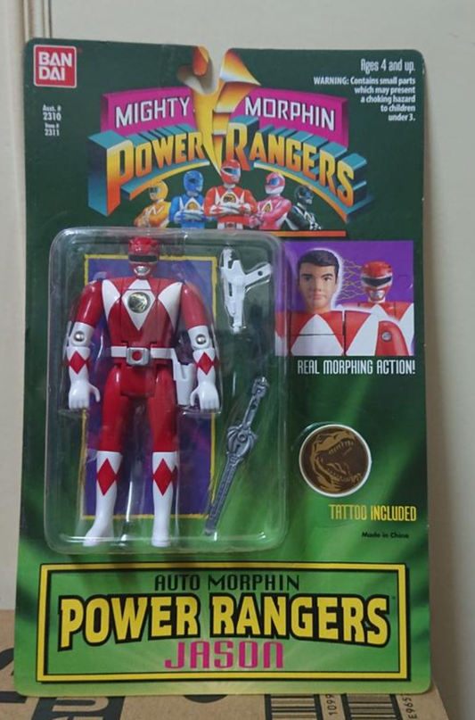 Bandai Mighty Morphin Power Rangers Auto Morphin Red Fighter Jason Action Figure