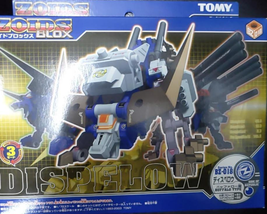 Tomy Zoids 1/72 Blox BZ-018 Dispelow Buffalo Type Plastic Model Kit Action Figure