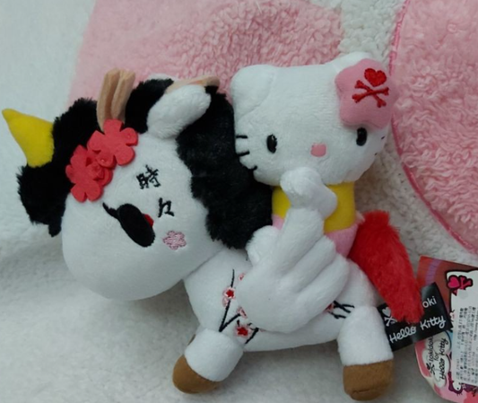 Simone Legno Tokidoki x Hello Kitty w/ Unicorn Plush Doll 8" Figure