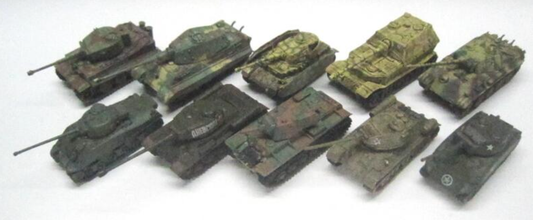 Takara 1/144 WTM World Tank Museum Panzer Tales Series VS Edition 5 Trading Figure Set Used