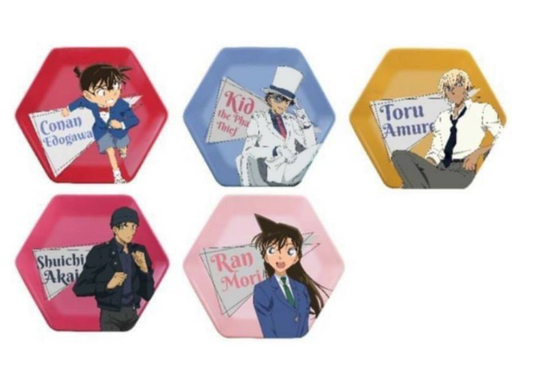 Detective Meitantei Conan Family Mart Taiwan Limited 5 Ceramics Plate Dish Set