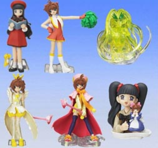 Bandai Clamp Card Captor Sakura Gashapon Part 2 6 Collection Figure Set