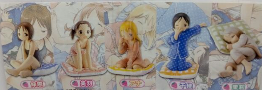 Toy's Works Capsule Ichigo Mashimaro Strawberry Marshmallow Gashapon Pajama ver Type A 5 Figure Set