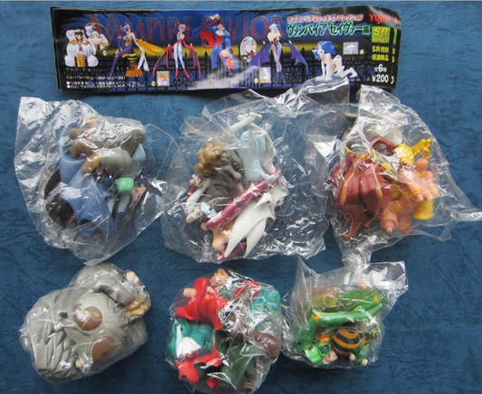 Yujin SR Series Vampire Savior Gashapon Capsule Repaint 3rd Color ver 6 Mini Figure Set