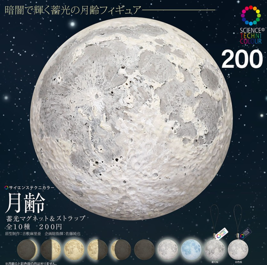 Ikimon Nature Techni Colour Gashapon Moon Magnet & Strap 9+1 Secret 10 Collection Figure Set