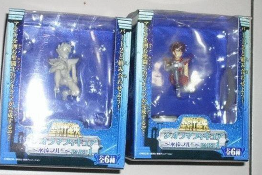 Banpresto Saint Seiya Myth Cloth Diorama Blue Forever Part 1 Pegasus Color & Ivory 2 Trading Collection Figure Set