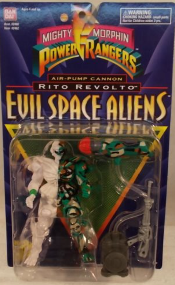 Bandai Mighty Morphin Power Rangers Evil Space Aliens Rito Revolto Action Figure