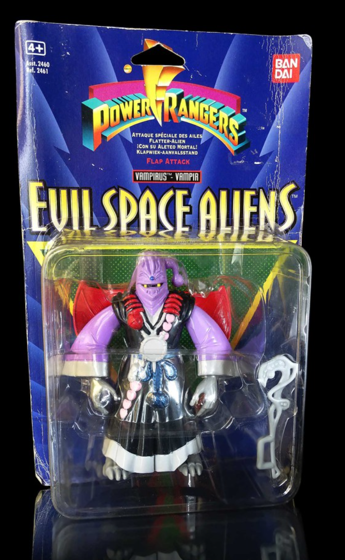 Bandai Mighty Morphin Power Rangers Evil Space Aliens Vampirus Action Figure