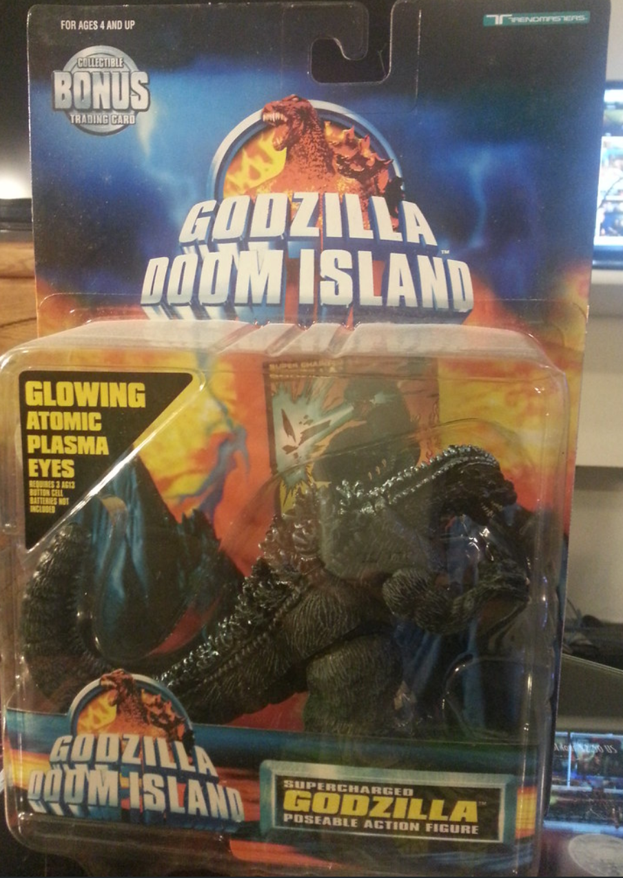 Trendmasters Godzilla Doom Island Supercharged Godzilla Poseable 5" Action Figure