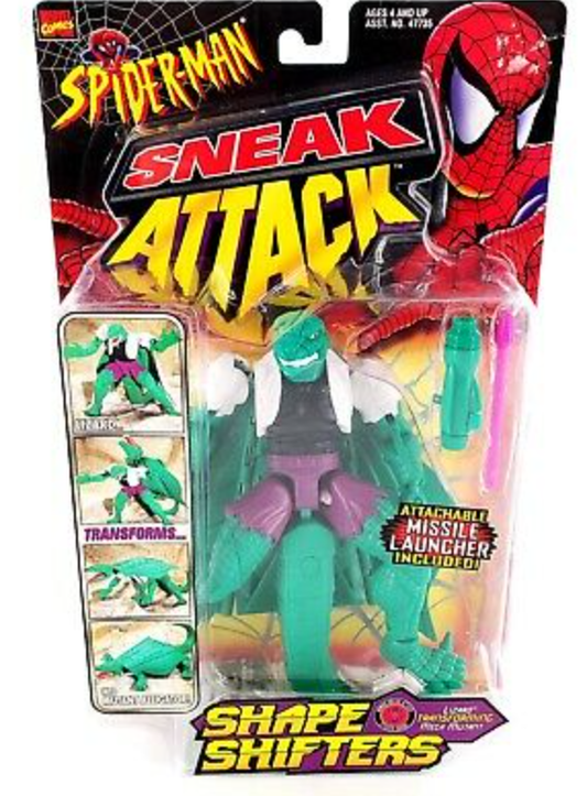 Toybiz Marvel Comics Spider-Man Sneak Attack Shape Shifters Lizard Action Figure