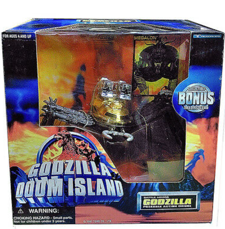 Trendmasters Godzilla Doom Island Battle Armor Kumonga Poseable 6" Action Figure