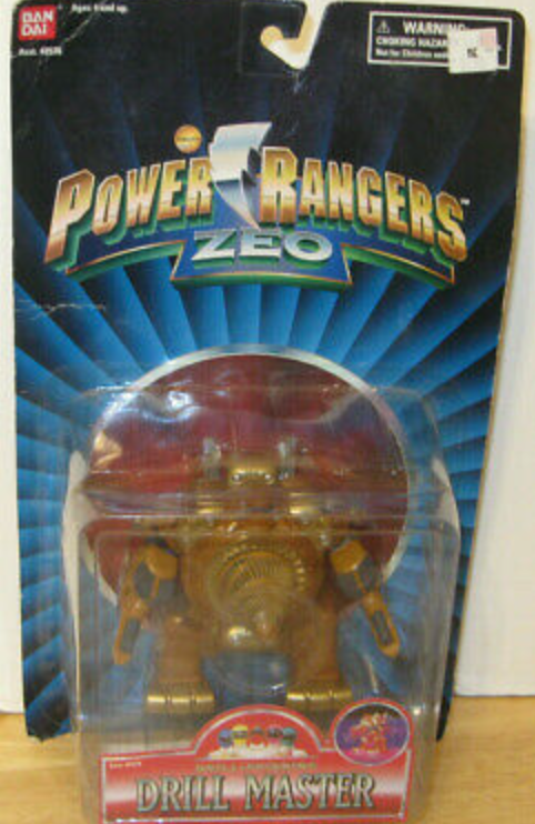 Bandai 1996 Power Rangers Zeo Ohranger Drill Master 5" Action Figure