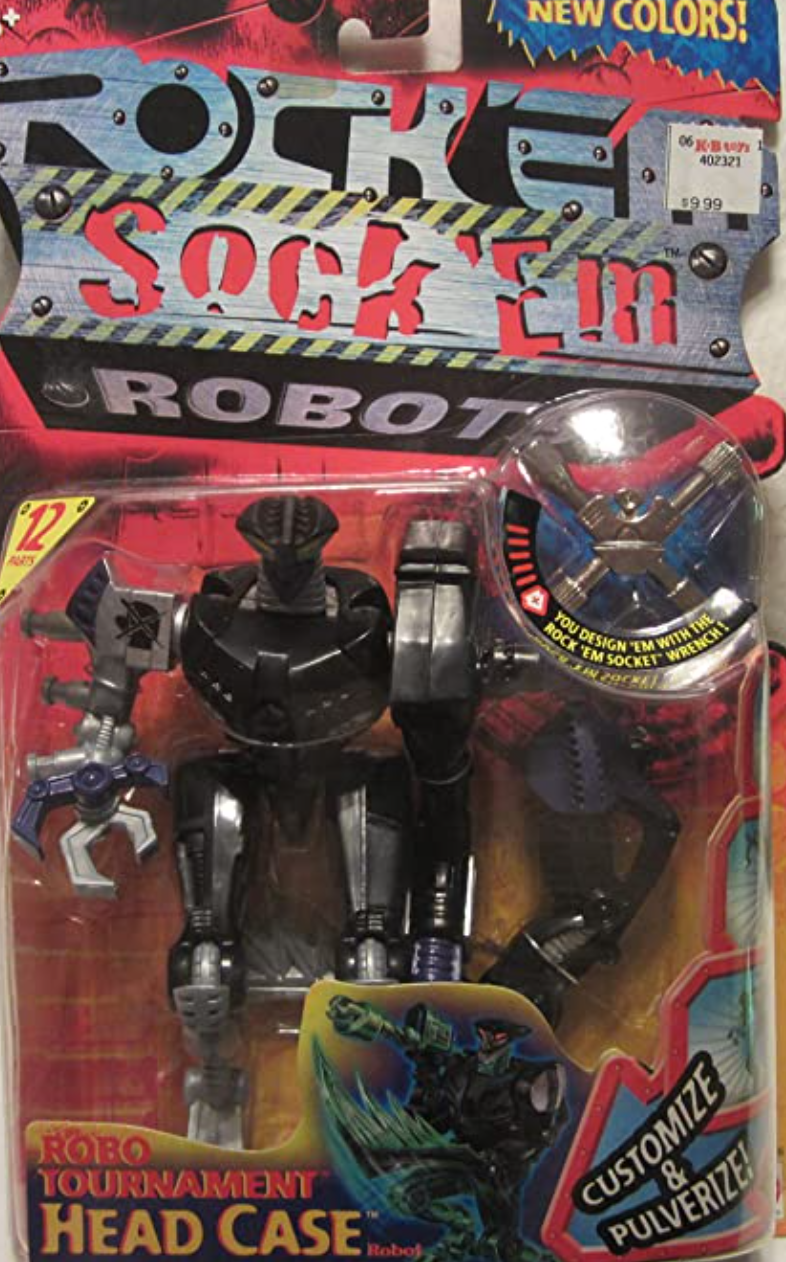 Mattel 2001 Rock'em Sock'Em Robots Robo Tournament Headcase Action Figure