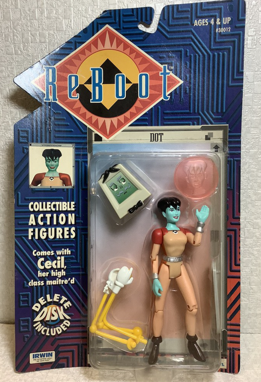 Irwin toys 1995 Reboot Collectible Dot Action Figure