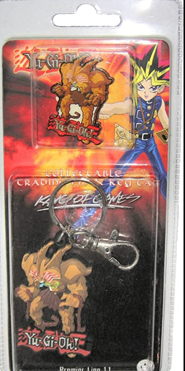 2002 Yu Gi Oh Collectable Trading Pin & Key Chain Figure Type B