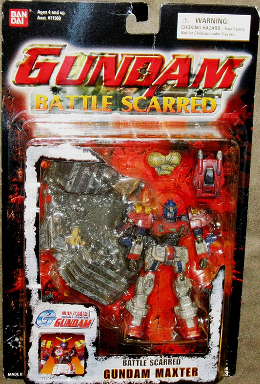 Bandai Mobile Fighter G Gundam Battle Scarred Gundam Maxter Action Figure