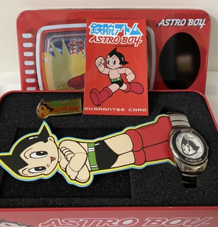 Tezuka Production Astro Boy Watch Authentic Metal Box Set Type H