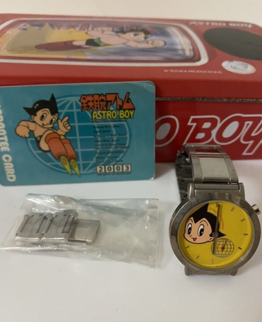 Tezuka Production Astro Boy Watch Authentic Metal Box Set Type I