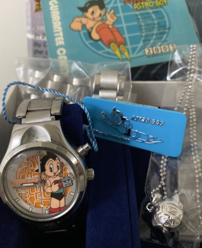 Tezuka Production Astro Boy Watch w/ Metal Necklace