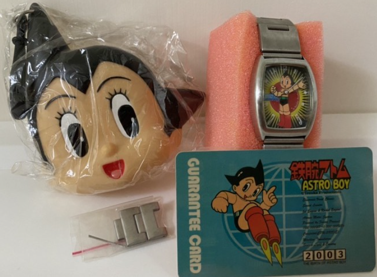 Tezuka Production Astro Boy Watch w/ Bag w/ Coin Wallet Type B