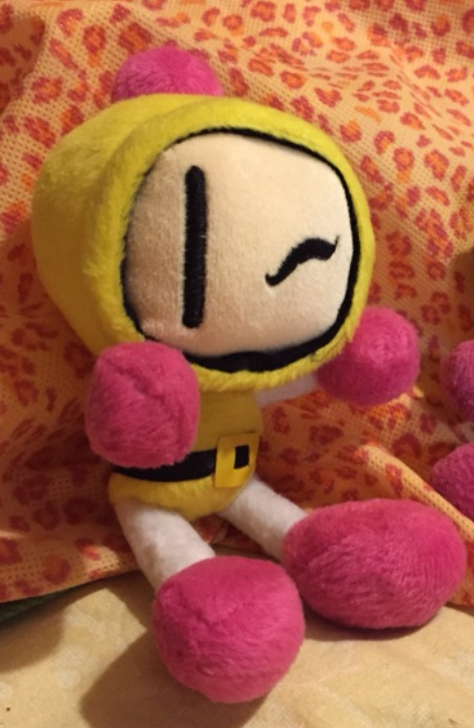 Taiwan Limited Bomberman Yellow ver 6" Plush Doll Figure
