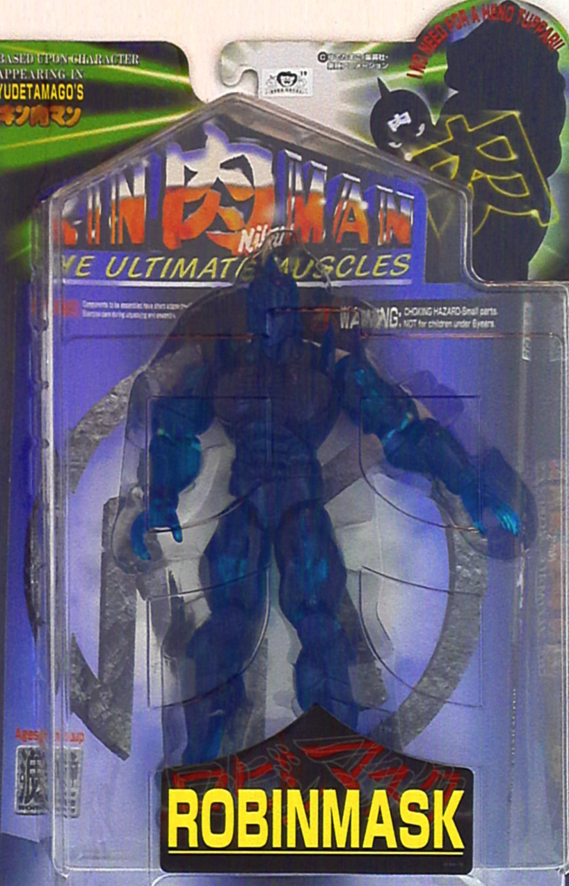 Romando Yudetamago's Kinnikuman The Ultimate Muscles Robin Mask Crystal Blue ver Action Figure